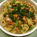 いお。's cooksnap of when they made 秋鮭のしょうゆマヨパスタ.