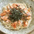 iketa's cooksnap of when they made 焼き鮭のパスタ.