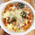 7gohan's cooksnap of when they made 簡単！ミートソースと野菜のオーブン焼き.