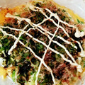 ひぃたろぉ～♪'s cooksnap of when they made 簡単★キャベツとネギのお好み焼き風卵焼き.