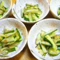 チャーミル's cooksnap of when they made あと一品☆さっぱりきゅうりの梅和え.