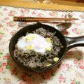 komutatata's cooksnap of when they made ふりかけご飯で目玉焼き～このまま朝食！！.