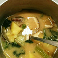 Pakako☆'s cooksnap of when they made さつまいもとほうれん草、しいたけの味噌汁.
