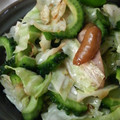 CoffeeCoco's cooksnap of when they made ゴーヤとキャベツの旨塩炒め.