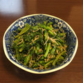 miyahat's cooksnap of when they made 大根の葉とちりめんじゃこのしょうゆ炒め.