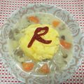 リラックマ君ママ♡'s cooksnap of when they made かける派☆クリームシチューのオムライス風.
