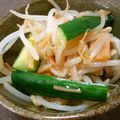 もりはん's cooksnap of when they made もやしときゅうりのなめ茸和え☆.