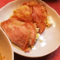 メロンパンナ♡'s cooksnap of when they made お弁当に♪簡単♡揚げない卵サンドハムカツ.