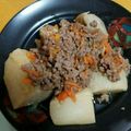 キッチンあきらパパ's cooksnap of when they made 里芋の煮っ転がし☆ひき肉あんかけ♪.