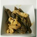 ダテっち☆'s cooksnap of when they made 鶏皮とこんにゃくのピリ辛味噌炒め.