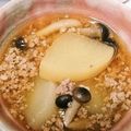 クック8S7ZTG☆'s cooksnap of when they made 大根としめじの豚挽肉煮.