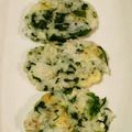 シナモシナモ's cooksnap of when they made 手づかみ離乳食　チーズ入りおやき.