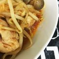 Hii＊'s cooksnap of when they made 鶏肉としめじのピリ辛炒め.