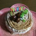 かいちー's cooksnap of when they made 焼き芋で簡単5分！さつまいもモンブラン♡.