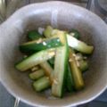 White-Plumeria's cooksnap of when they made キュウリの中華漬。.