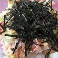☆緋樋☆'s cooksnap of when they made かに風味サラダと半熟玉子◆おにぎらず.