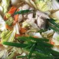 朝の空's cooksnap of when they made 鶏ガラ塩スープ（お鍋）.