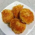 ふとっちょ１号's cooksnap of when they made 簡単♡リメイク♡生ハム巻ポテサラフライ♡.