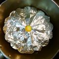 runa10's cooksnap of when they made アルミホイルで作る☆可愛いお花の落とし蓋.