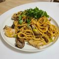 北村花音's cooksnap of when they made ウニ醤油と鰹節の簡単和風パスタ♪.