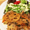 あやめﾁｬﾝ's cooksnap of when they made 野菜たっぷり♪蓮根と豚肉の彩り甘酢炒め.