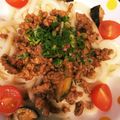 nyaaagomi's cooksnap of when they made うまうま！和風肉みそのっけうどん☆.
