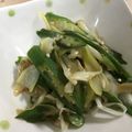 ☆tomo_☆'s cooksnap of when they made ♡ネギとオクラのピリ辛炒め♡.