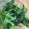 hafsia's cooksnap of when they made 小松菜の塩麹ナムル.