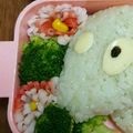 クックX1HGI7☆'s cooksnap of when they made 簡単 お弁当♥カニカマでお花♡.