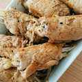 ここあ1335's cooksnap of when they made 簡単　肉巻もやし.