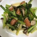 メトロガール's cooksnap of when they made 低糖質！小松菜としめじのピリ辛炒め♪.