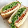 ベーン's cooksnap of when they made スモークサーモンサンドイッチ.