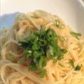 クックTM1B3C☆'s cooksnap of when they made 包丁いらずのめんたい和風釜玉パスタ.
