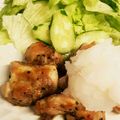 （・×・）♪'s cooksnap of when they made 超カンタン!鶏モモ肉のおろしポン酢和え.