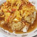 まなえん's cooksnap of when they made ＊カニ玉天津飯.