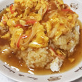 まなえん's cooksnap of when they made ＊カニ玉天津飯.