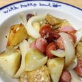 こはる・▽・'s cooksnap of when they made ウインナーとじゃが芋の塩麹炒め.