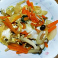 月＆海's cooksnap of when they made だしの素で簡単！にんじんとなめこの卵炒め.
