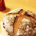 ☆kiitos☆'s cooksnap of when they made 胡桃とドライフルーツのカンパーニュ.