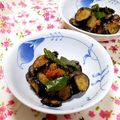 ｍａｒｉ♪'s cooksnap of when they made 茄子・ピーマンのトマト風味胡麻おかか和え.