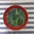 リーサの庭's cooksnap of when they made じゃがいもと小松菜のお味噌汁.