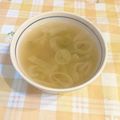 オレンジリング's cooksnap of when they made ねぎとベーコンの中華スープ.