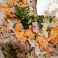 みづうみ's cooksnap of when they made 鮭のせ梅蒸しご飯.