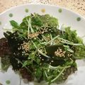 emi0015's cooksnap of when they made 簡単すぎる♡豆苗とワカメのサラダ♡.