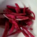 そんよん's cooksnap of when they made 塩ゆず甘酢で～むらさき大根の柚子なます.