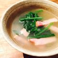 kaokaofood's cooksnap of when they made ほうれん草とベーコンのシンプルスープ♪.