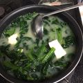 アピナス's cooksnap of when they made ほうれん草と豆腐のお味噌汁.