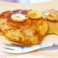 inoyau's cooksnap of when they made 5分でヘルシー豆乳バナナパンケーキ.