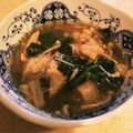 ゴロン３４'s cooksnap of when they made 茄子と鶏もも肉の食べるスープ鍋.