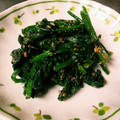 クック6T6ZBM☆'s cooksnap of when they made ほうれん草と人参の胡麻和え.